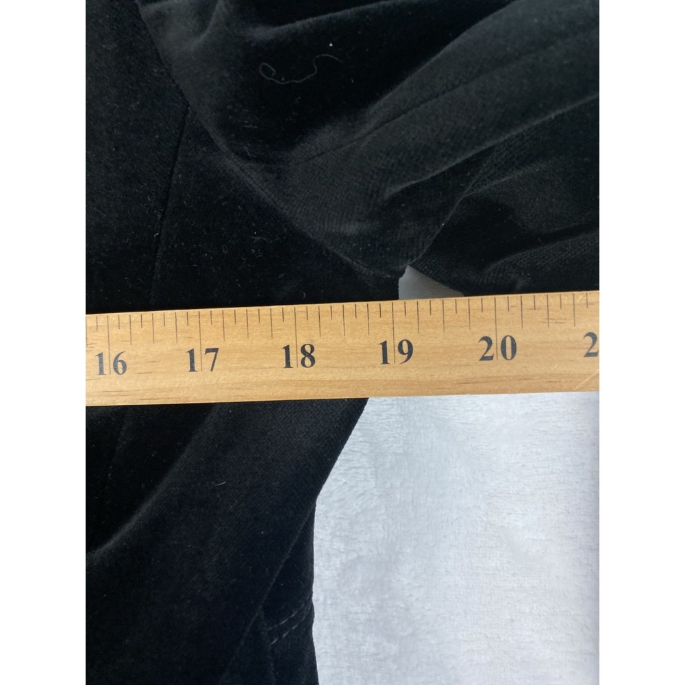 J.Crew Velvet Jacket Women's Sz M Black Preppy Classic CHECK SIZE‎ - Picture 7 of 13
